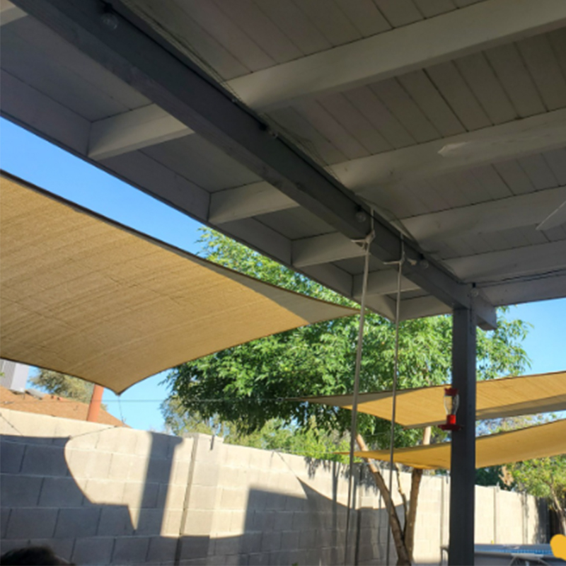 So installieren Sie das Sonnenschutznetz