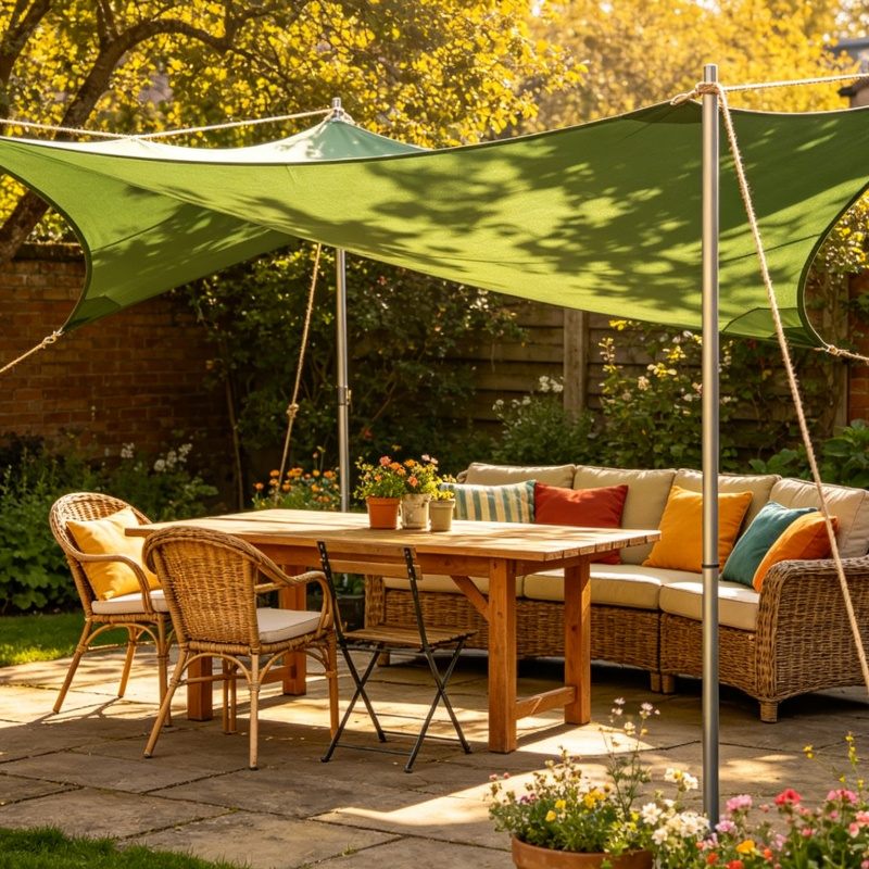 HDPE-UV-Schutz-Sonnensegel für Camping, Sonnenschutz, Hotels, Gärten, Terrassen, Schwimmbäder
